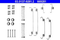 ATE 669281 - Lado de montaje: Eje trasero<br>Sistema de frenos: Bendix<br>