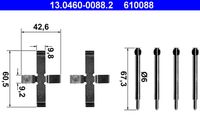 ATE 610088 - Lado de montaje: Eje trasero<br>Sistema de frenos: ATE<br>Peso [kg]: 0,07<br>