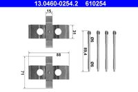 ATE 610254 - Lado de montaje: Eje delantero<br>año construcción desde: 09/2003<br>Sistema de frenos: BREMBO<br>Peso [kg]: 0,15<br>Restricción de fabricante: ATE<br>