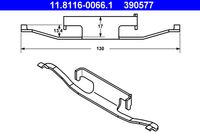 ATE 390577 - Muelle, pinza de freno