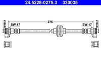 ATE 330035 - Tubo flexible de frenos