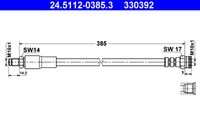 ATE 330392 - Tubo flexible de frenos