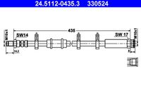 ATE 330524 - Tubo flexible de frenos