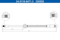 ATE 330528 - Tubo flexible de frenos