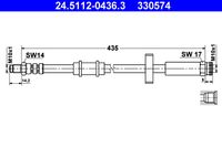 ATE 330574 - Tubo flexible de frenos
