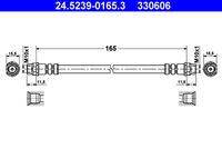 ATE 330606 - Tubo flexible de frenos