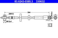 ATE 330632 - Tubo flexible de frenos