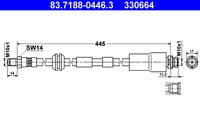 ATE 330664 - Tubo flexible de frenos