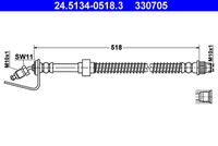 ATE 330705 - Tubo flexible de frenos