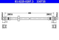 ATE 330735 - Tubo flexible de frenos