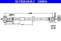 ATE 83.7838-0435.3 - Tubo flexible de frenos