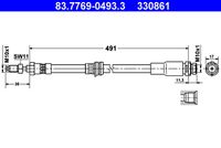 ATE 330861 - Tubo flexible de frenos