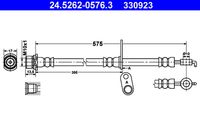 ATE 330923 - Tubo flexible de frenos