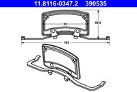 ATE 390535 - Muelle, pinza de freno