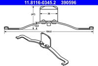 ATE 390596 - Muelle, pinza de freno