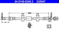 ATE 330947 - Tubo flexible de frenos