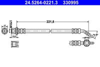 ATE 330995 - Tubo flexible de frenos