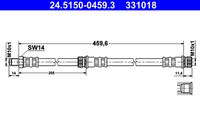 ATE 331018 - Tubo flexible de frenos