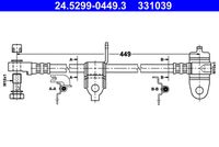 ATE 331039 - Tubo flexible de frenos