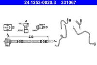 ATE 331067 - Tubo flexible de frenos