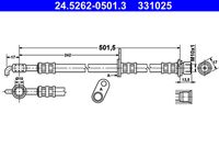 ATE 331025 - Tubo flexible de frenos