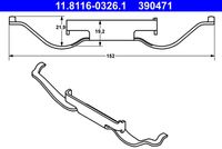 ATE 390471 - Muelle, pinza de freno