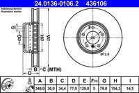 ATE 436106 - Disco de freno