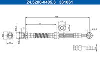 ATE 331061 - Tubo flexible de frenos