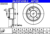 ATE 407105 - Disco de freno