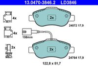 ATE LD3846 - Juego de pastillas de freno - ATE Ceramic