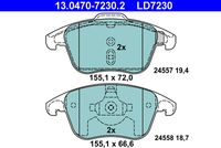 ATE LD7230 - Juego de pastillas de freno - ATE Ceramic