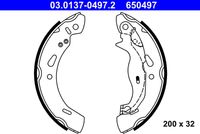ATE 650497 - Juego de zapatas de frenos