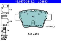 ATE LD3813 - Juego de pastillas de freno - ATE Ceramic