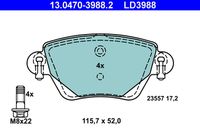 ATE LD3988 - Juego de pastillas de freno - ATE Ceramic