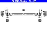 ATE 331135 - Tubo flexible de frenos