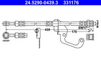 ATE 331176 - Tubo flexible de frenos