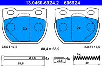 ATE 606924 - Juego de pastillas de freno