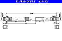 ATE 331112 - Tubo flexible de frenos