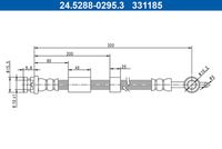 ATE 331185 - Tubo flexible de frenos