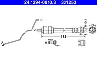 ATE 331253 - Tubo flexible de frenos