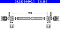 ATE 331280 - Tubo flexible de frenos