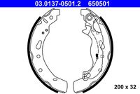 ATE 03.0137-0501.2 - Juego de zapatas de frenos