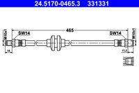 ATE 331331 - Tubo flexible de frenos