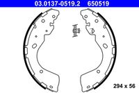 ATE 650519 - Juego de zapatas de frenos