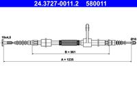 ATE 24.3727-0011.2 - Cable de accionamiento, freno de estacionamiento