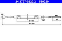 ATE 580220 - Cable de accionamiento, freno de estacionamiento