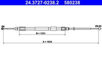 ATE 580238 - Cable de accionamiento, freno de estacionamiento