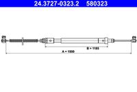 ATE 580323 - Cable de accionamiento, freno de estacionamiento