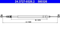 ATE 580326 - Cable de accionamiento, freno de estacionamiento