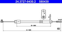 ATE 580430 - Cable de accionamiento, freno de estacionamiento